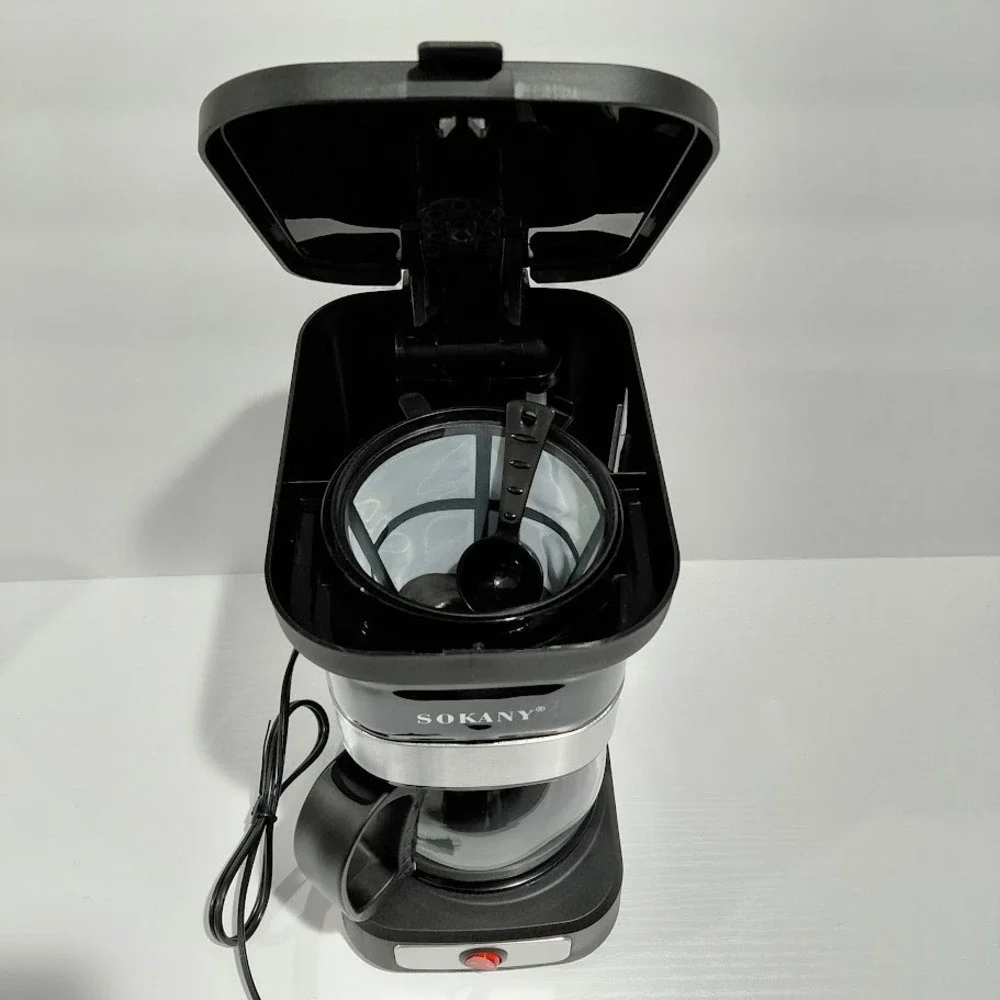 Sokany  Black And Silver 750ml Coffee Maker